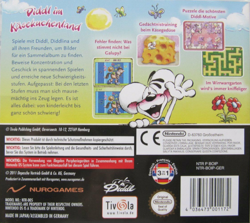 Diddl in the Cheesecakeland — box-2D-back (DE)