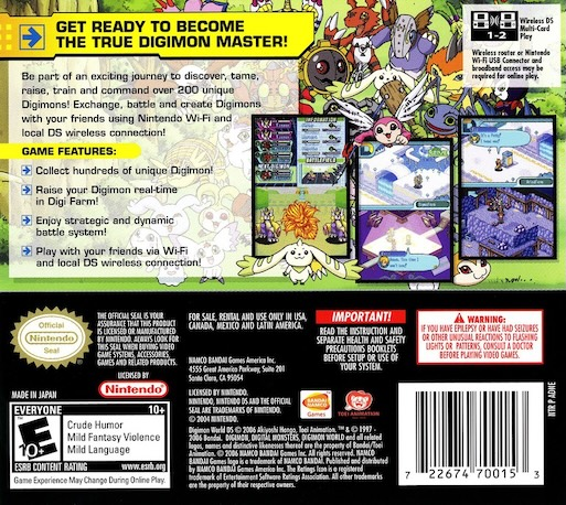 Digimon World Ds — box-2D-back (US)
