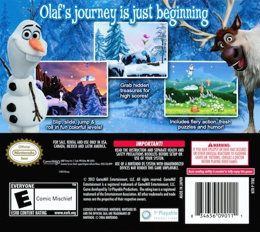 Reine Des Neiges - La Quête D'olaf, La — box-2D-back (US)