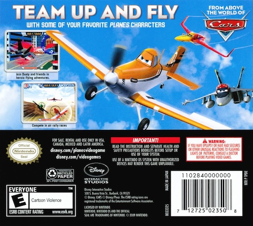 Disney Planes — box-2D-back (US)