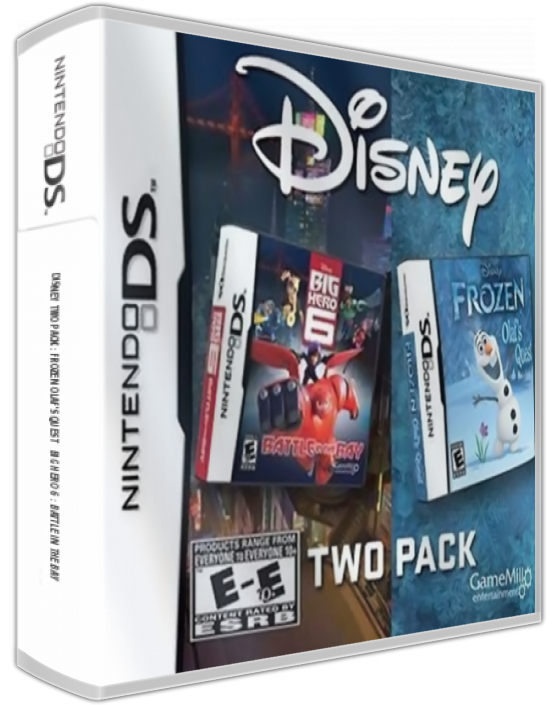 Disney Two Pack - Frozen Olaf's Quest   Big Hero 6 - Battle In The Bay — box-3D (US)