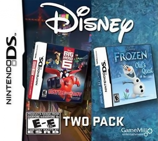 Disney Two Pack - Frozen Olaf's Quest   Big Hero 6 - Battle In The Bay box art