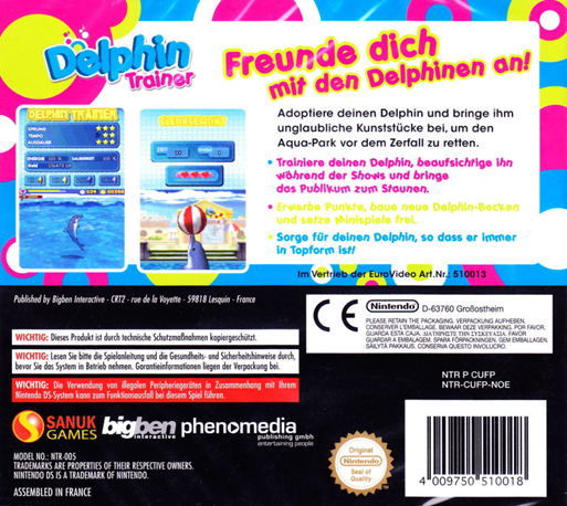 Dolphin Trainer — box-2D-back (DE)