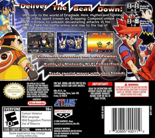 Draglade — box-2D-back (US)