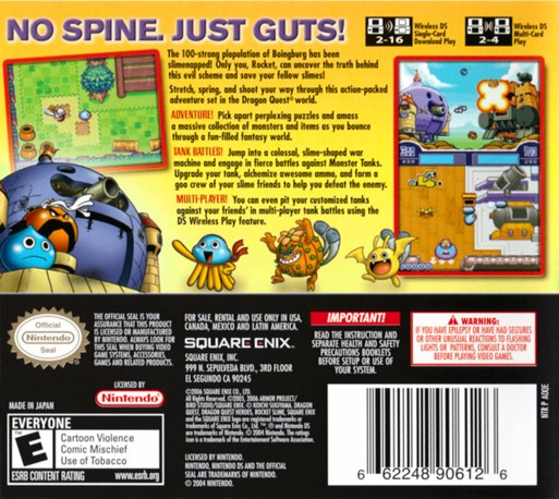 Dragon Quest Heroes - Rocket Slime — box-2D-back (US)