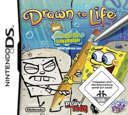 Drawn To Life - Spongebob Squarepants Edition — box-2D (DE)