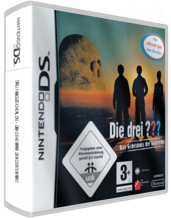 Drei Fragezeichen, Die - Das Geheimnis Der Geisterinsel — box-3D (DE)