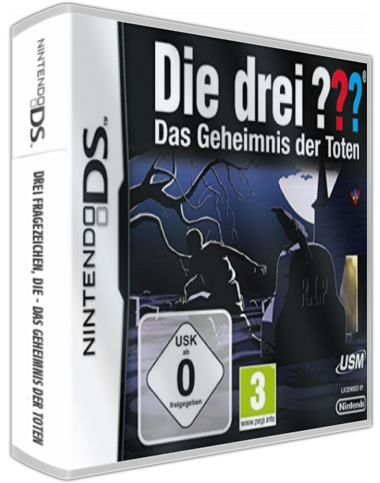 Drei Fragezeichen, Die - Das Geheimnis der Toten — box-3D (DE)