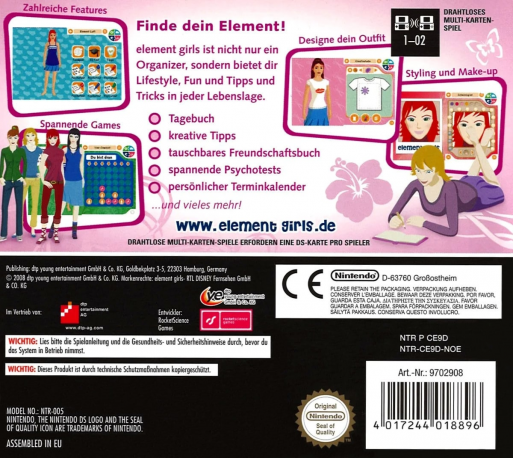 Element Girls - Style Your Life! — box-2D-back (DE)