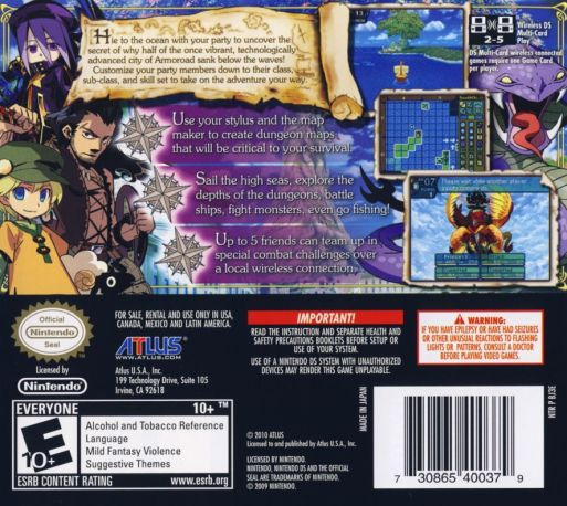 Etrian Odyssey 3 - The Drowned City — box-2D-back (US)