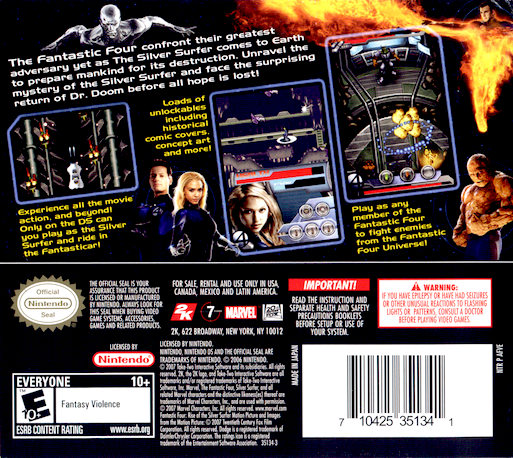 Fantastic Four - Rise Of The Silver Surfer — box-2D-back (US)