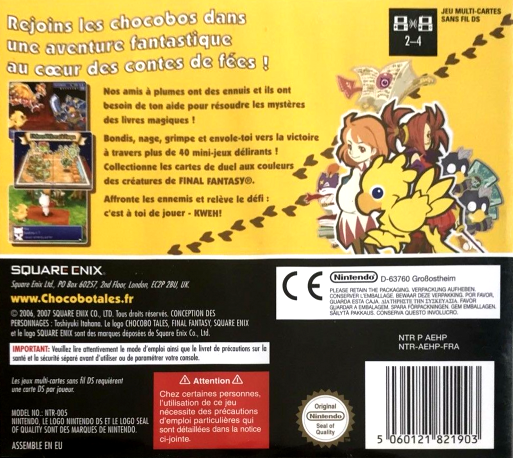 Final Fantasy Fables - Chocobo Tales — box-2D-back (FR)