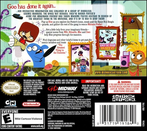 Foster's Home For Imaginary Friends - Imagination Invaders — box-2D-back (US)