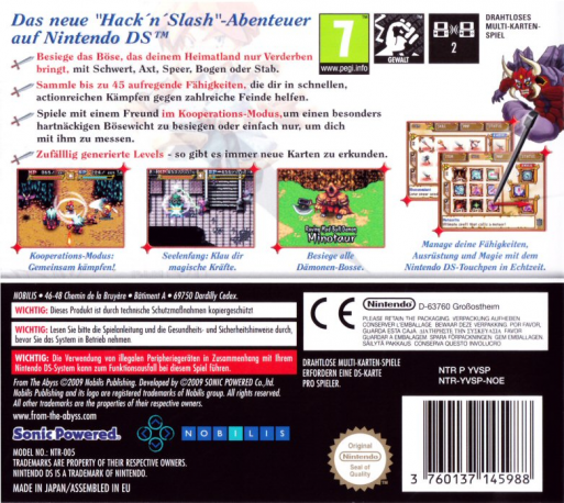 From The Abyss — box-2D-back (DE)