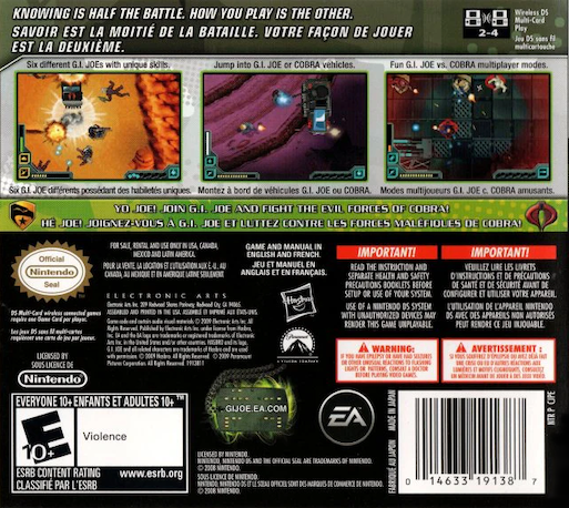G.i. Joe - The Rise Of Cobra — box-2D-back (US)