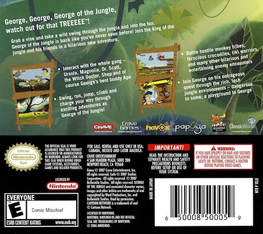 George Of The Jungle And The Search For The Secret — box-2D-back (US)