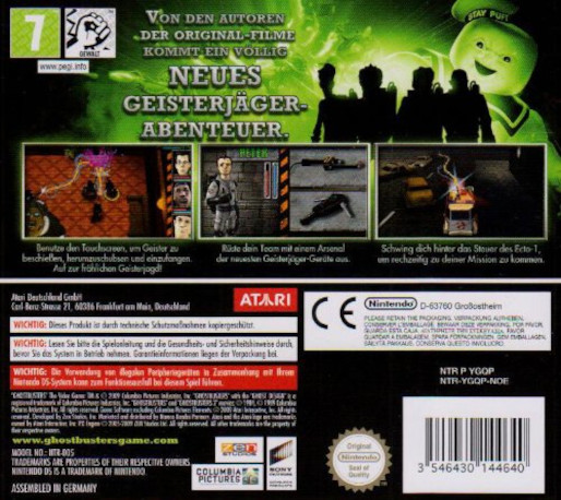 S.o.s. Fantômes - Le Jeu Vidéo — box-2D-back (DE)