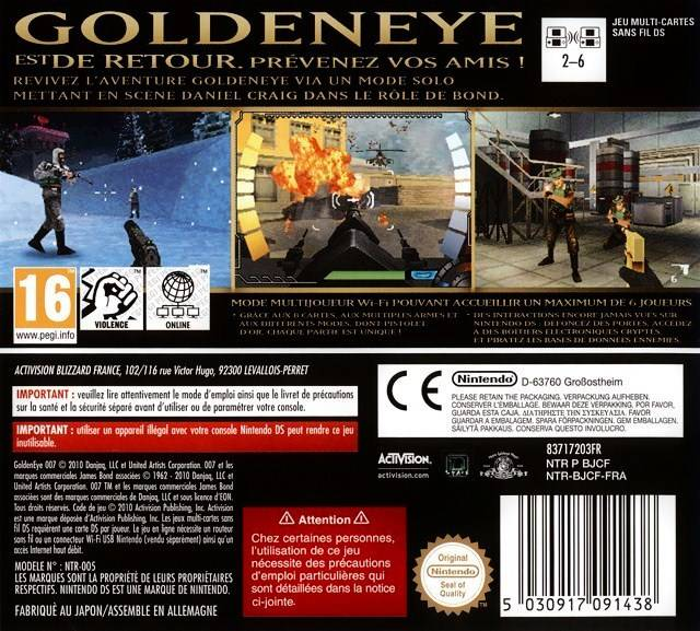 Goldeneye 007 — box-2D-back (FR)