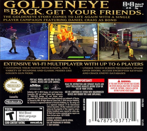 Goldeneye 007 — box-2D-back (US)