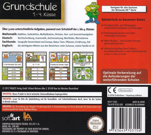 Grundschule 1.-4. Klasse - Fit fuers Gymnasium 2013 — box-2D-back (DE)