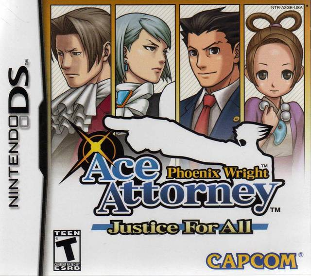 Phoenix Wright - Ace Attorney - Justice For All box art