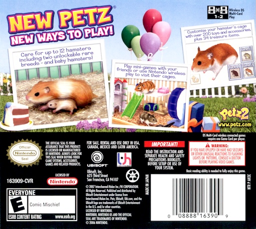Petz - Hamsterz Life 2 — box-2D-back (US)