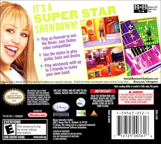 Hannah Montana - Music Jam — box-2D-back (US)