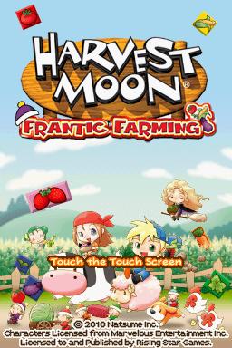 Harvest Moon - Frantic Farming — sstitle (WOR)