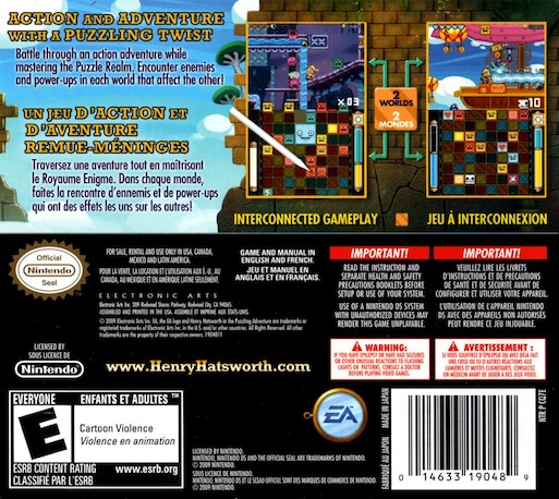 Henry Hatsworth In The Puzzling Adventure — box-2D-back (US)