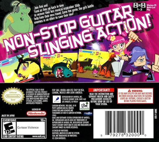 Hi Hi Puffy Amiyumi - The Genie And The Amp — box-2D-back (US)