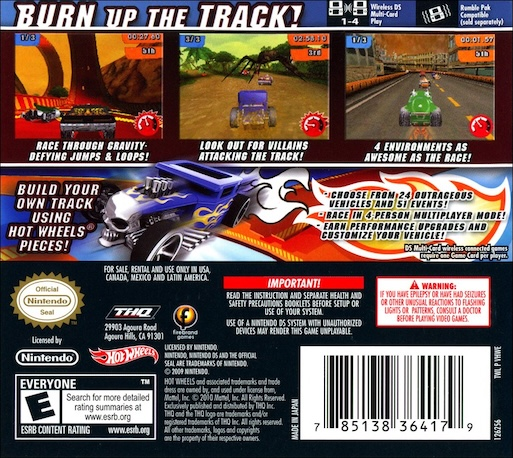 Hot Wheels - Track Attack — box-2D-back (US)