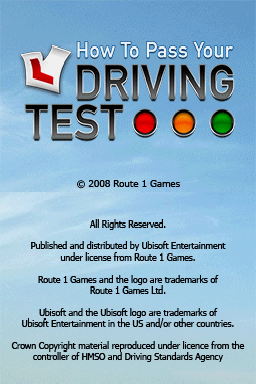 How to Pass Your Driving Test — sstitle (WOR)