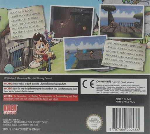 Hugo - Zauberei Im Trollwald — box-2D-back (DE)