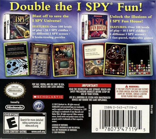 I Spy Game Pack — box-2D-back (US)