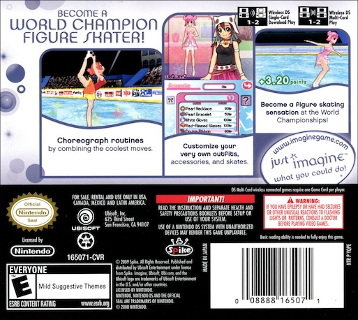 Imagine Ice Champions — box-2D-back (US)