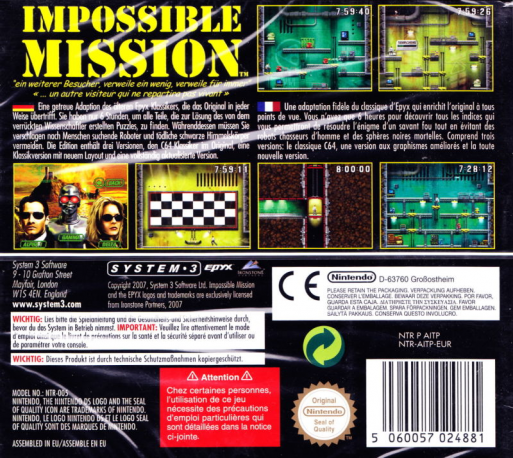 Impossible Mission — box-2D-back (EU)