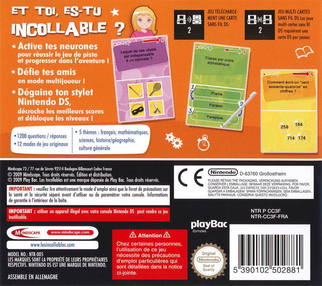 Incollables Cp, Les — box-2D-back (FR)