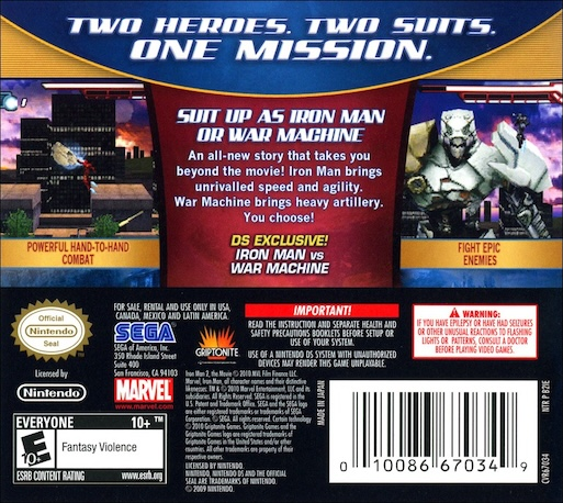 Iron Man 2 — box-2D-back (US)