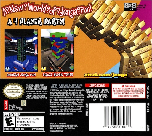 Jenga World Tour — box-2D-back (US)
