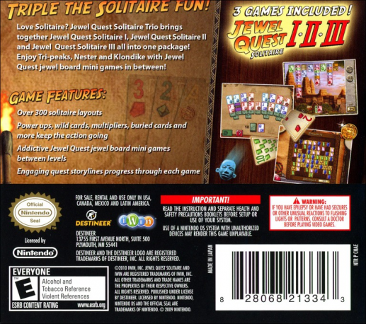 Jewel Quest Solitaire Trio — box-2D-back (US)