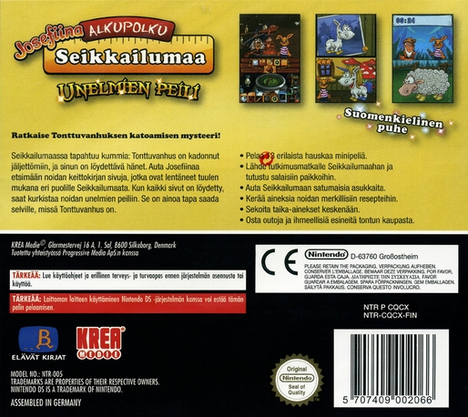 Josefin Skolhjalp och Dromspegeln — box-2D-back (FI)