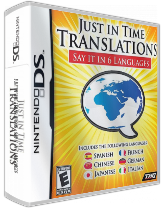 Just In Time Translations - Say It In 6 Languages — box-3D (US)