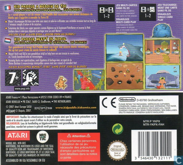 Kid Paddle - Blorks Invasion — box-2D-back (NL)