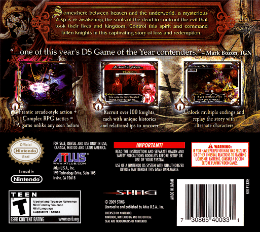 Knights In The Nightmare — box-2D-back (US)