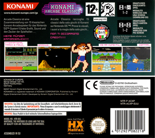 Konami Arcade Classics — box-2D-back (EU)