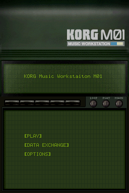 Korg M01 Music Workstation — sstitle (JP)