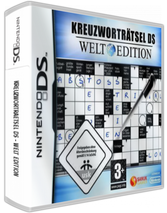 Kreuzwortraetsel Ds - Welt Edition — box-3D (EU)