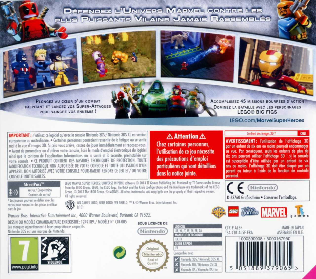 Lego Marvel Super Heroes - L'univers En Péril — box-2D-back (FR)