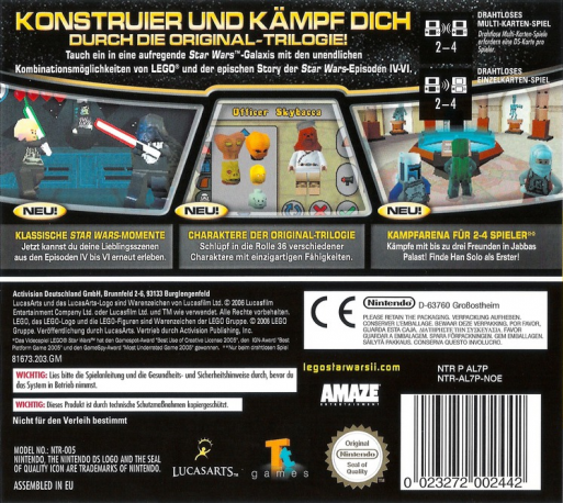 LEGO Star Wars 2 - The Original Trilogy — box-2D-back (DE)