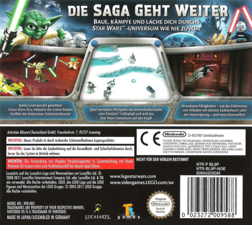 Lego Star Wars 3 - The Clone Wars — box-2D-back (DE)